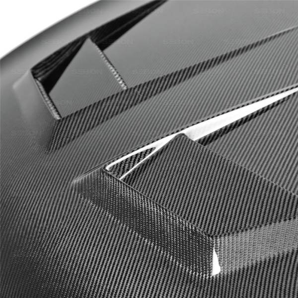 Seibon - Seibon Carbon HD12VWG7-DV Seibon 15-20 Volkswagen Golf MK7 DV-Style Carbon Fiber Hood