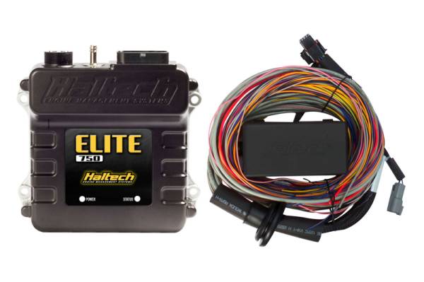 Haltech - Haltech HT-150604 Haltech Elite 750 Premium Universal Wire-In Harness ECU Kit