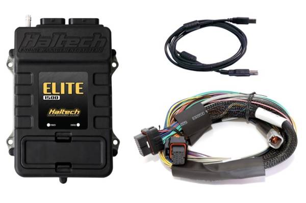 Haltech - Haltech HT-150902 Haltech Elite 1500 Basic Universal Wire-In Harness ECU Kit