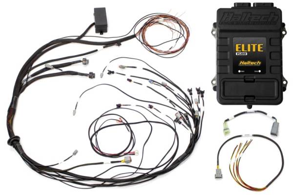 Haltech - Haltech HT-150975 Haltech Elite 1500 Terminated Harness ECU Kit w/ Square EV1 Injector Connectors