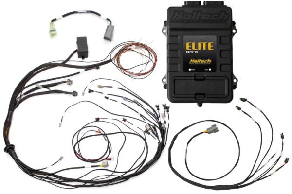 Haltech - Haltech HT-150978 Haltech Elite 1500 Terminated Harness ECU Kit w/ Square EV1 Injector Connectors