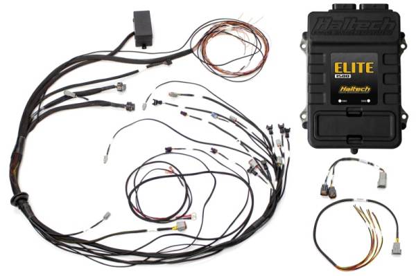 Haltech - Haltech HT-150985 Haltech Elite 1500 Terminated Harness ECU Kit w/ Square EV1 Injector Connectors