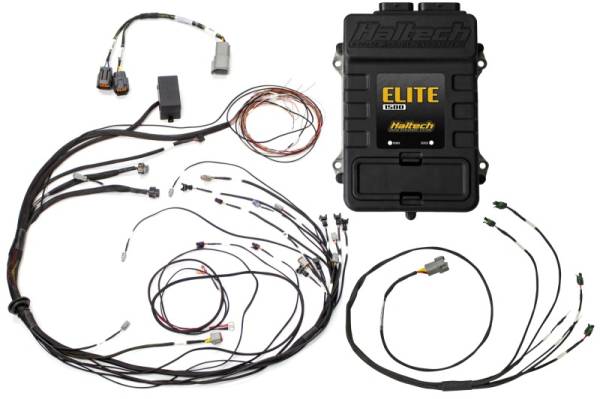 Haltech - Haltech HT-150988 Haltech Elite 1500 Terminated Harness ECU Kit w/ Square EV1 Injector Connectors