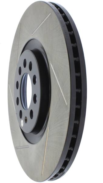 Stoptech - Stoptech 126.33062SR StopTech Power Slot 3/99-06 Audi TT/00-06 TT Quattro / 03-05 VW Golf GTi Right Front Slotted Rotor