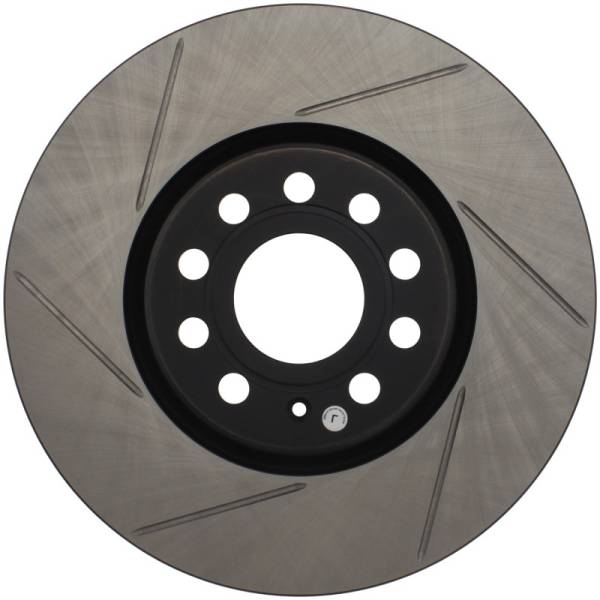 Stoptech - Stoptech 126.33098SR StopTech Power Slot 06-10 Audi A3 / 08-10 TT / 06-09 VW GTI Mlk V/Passat Right Front Slotted Rotor