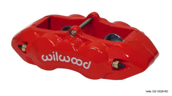 Wilwood - Wilwood 120-10526-RD Wilwood Caliper-D8-4 Rear Red 1.38in Pistons 1.25in Disc