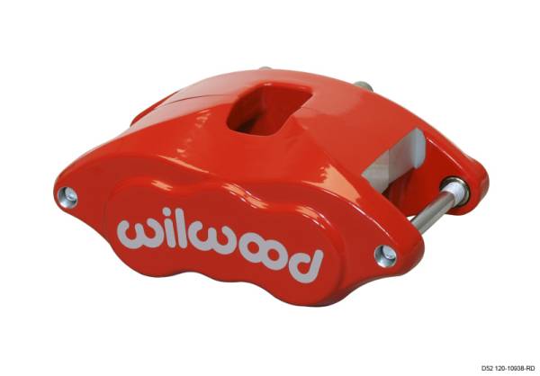 Wilwood - Wilwood 120-10938-RD Wilwood Caliper-D52-Red 1.25/1.25in Pistons 1.28in Disc