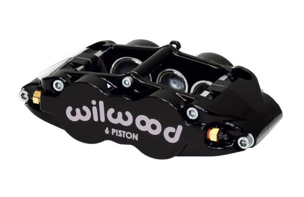 Wilwood - Wilwood 120-11778-BK Wilwood Caliper-Narrow Superlite 6R-RH - Black 1.62/1.12/1.12in Pistons 1.25in Disc