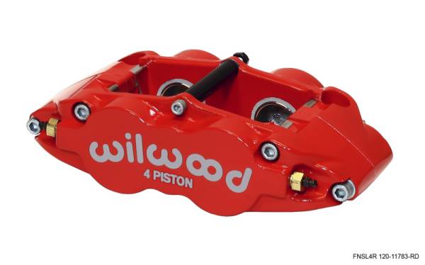 Wilwood - Wilwood 120-11783-RD Wilwood Caliper-Narrow Superlite 4R - Red 1.25/1.25in Pistons 1.10in Disc