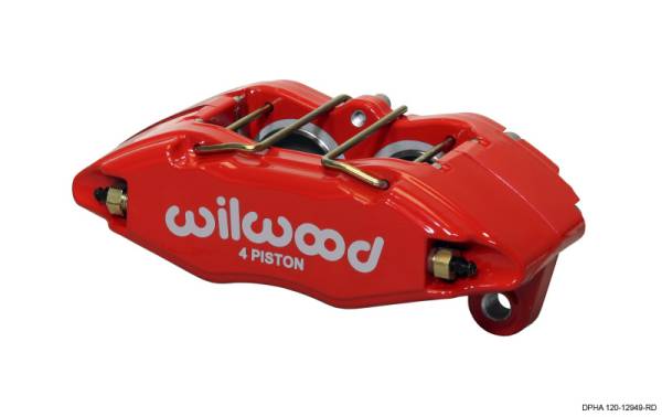 Wilwood - Wilwood 120-12949-RD Wilwood Caliper-Dynapro Honda/Acura - Red 1.62in Pistons .83in Disc