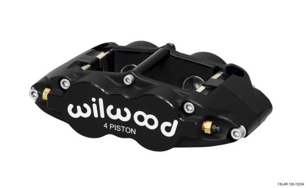 Wilwood - Wilwood 120-13234 Wilwood Caliper-Forged Superlite 4R 1.12/1.12in Pistons 0.81in Disc