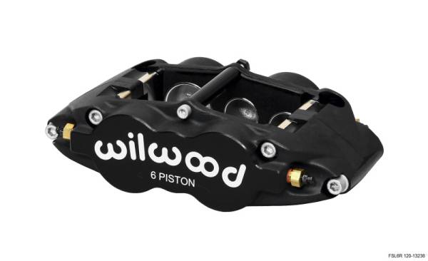 Wilwood - Wilwood 120-13238 Wilwood Caliper-Forged Superlite 6R-L/H 1.62/1.12/1.12in Pistons 0.81in Disc