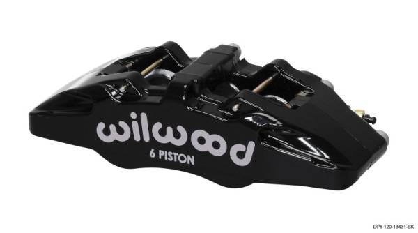 Wilwood - Wilwood 120-13431-BK Wilwood Caliper-Forged Dynapro 6 5.25in Mount-L/H 1.62/1.38in/1.38in Pistons .38in Disc