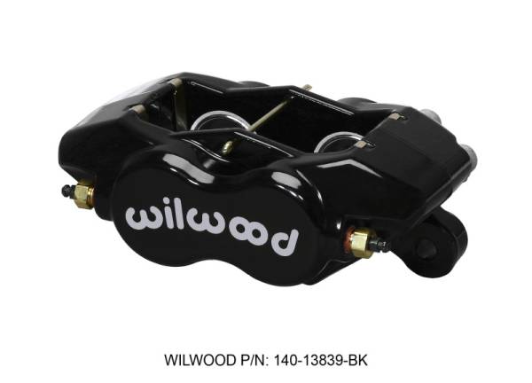 Wilwood - Wilwood 120-13839-BK Wilwood Caliper-Forged Dynalite-Black 1.38in Pistons .81in Disc