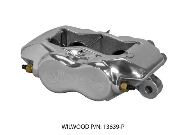 Wilwood - Wilwood 120-13839-P Wilwood Caliper-Forged Dynalite Polished 1.38in Pistons .81in Disc