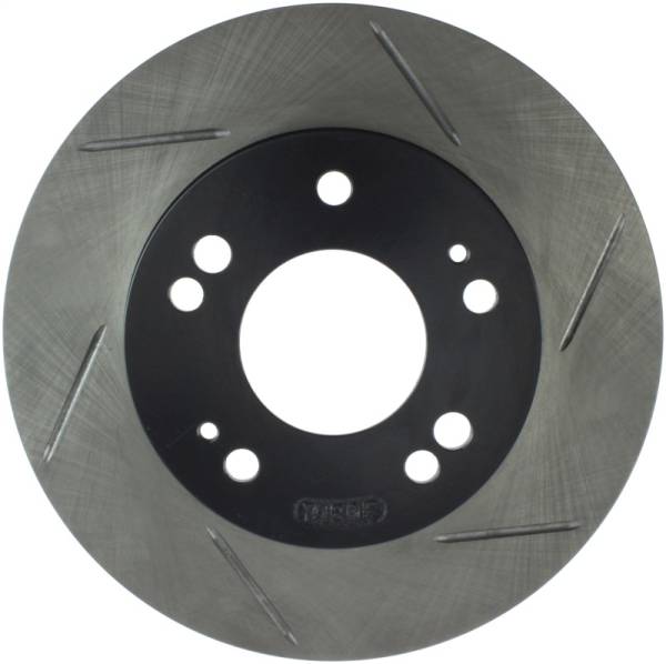Stoptech - Stoptech 126.46042SL StopTech Power Slot 4/89-00 Mitsubishi Eclipse GST / 2/98-01 Galant 4 cyl Slotted Left Front Rotor