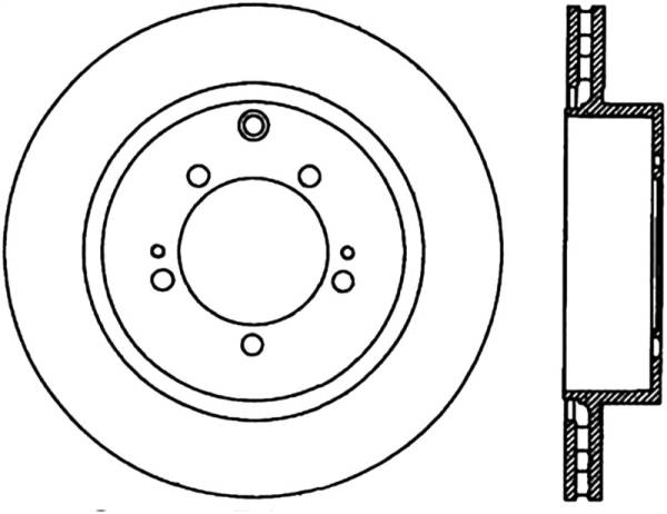 Stoptech - Stoptech 126.46065CSR StopTech Power Slot 03-06 Evo 8 & 9 Cryo Slotted Right Rear Rotor