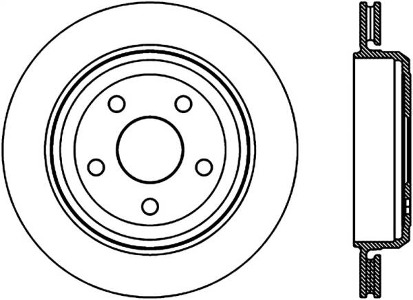 Stoptech - Stoptech 126.58007SR StopTech Slotted Sport Brake Rotor 11-17 Jeep Grand Cherokee (Excludes SRT8)