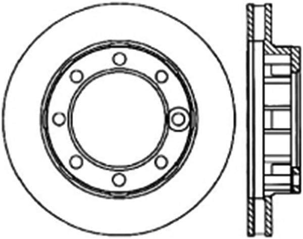 Stoptech - Stoptech 126.68001CSL StopTech 71-86 Chevrolet K20 Suburban Cryo Slotted Front Left Sport Brake Rotor