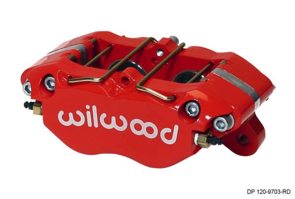 Wilwood - Wilwood 120-9703-RD Wilwood Caliper-Dynapro 5.25in Mount - Red 1.38in Pistons .81in Disc