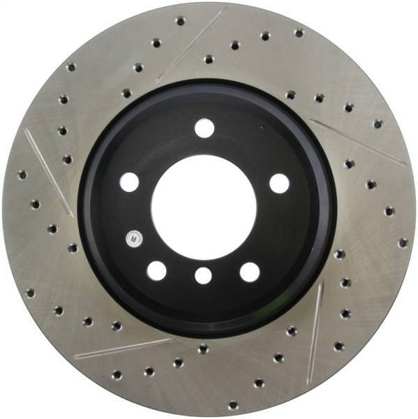 Stoptech - Stoptech 127.34093R StopTech 07-09 BMW 335 (E90/E92/E93) Slotted & Drilled Right Front Rotor