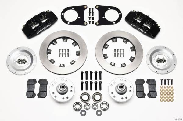 Wilwood - Wilwood 140-10739 Wilwood Dynapro 6 Front Hub Kit 12.19in 37-48 Ford Psgr. Car Spindle