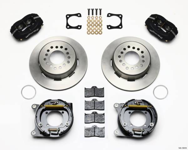 Wilwood - Wilwood 140-10918 Wilwood Forged Dynalite P/S Park Brake Kit Chevy 12 Bolt-Spec 3.15in Bearing Staggered mt
