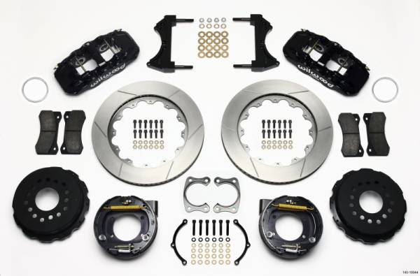 Wilwood - Wilwood 140-10944 Wilwood AERO4 Rear P-Brake Kit 14.00in Big Ford New Style 2.36in Offset