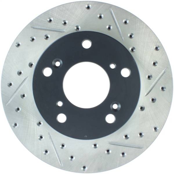 Stoptech - Stoptech 127.40056L StopTech 02-06 Acura RSX Slotted & Drilled Left Front Rotor