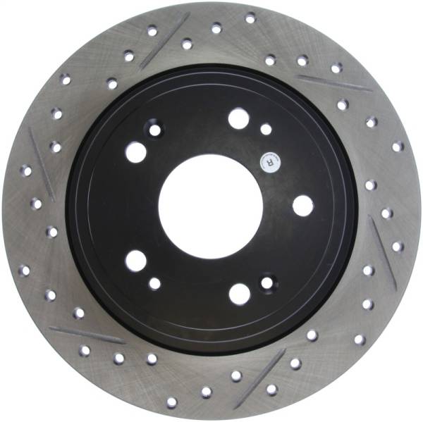 Stoptech - Stoptech 127.40068R StopTech 09-10 Acura TSX / 08-10 Honda Accord Coupe/05-10 Sedan Right Rear Slotted & Drilled Rotor