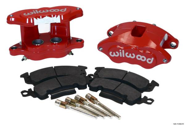 Wilwood - Wilwood 140-11292-R Wilwood D52 Rear Caliper Kit - Red 1.25 / 1.25in Piston 1.28in Rotor
