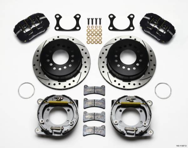 Wilwood - Wilwood 140-11387-D Wilwood Dynapro Low-Profile 11.00in P-Brake Kit Drilled Big Ford 2.36in Offset