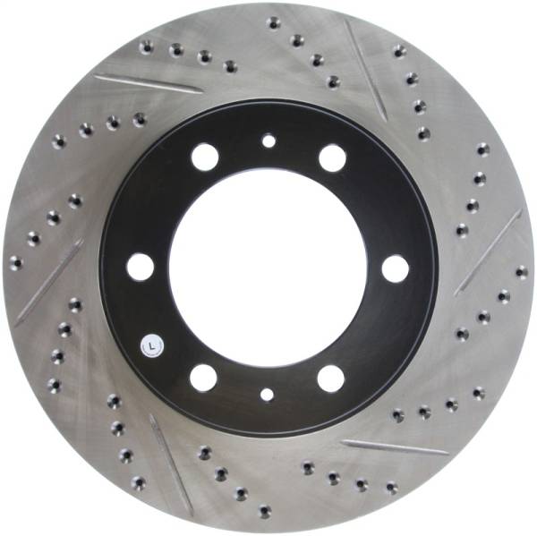 Stoptech - Stoptech 127.44129L StopTech 07-08 Toyota FJ Cruiser / 05-08 Tacoma (6 lug) / 03-08 4 Runner (319mm disc) SportStop Slo