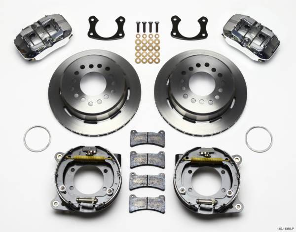 Wilwood - Wilwood 140-11389-P Wilwood Dynapro Low-Profile 11.00in P-Brake Kit-Polish New Big Ford 2.50in Offset