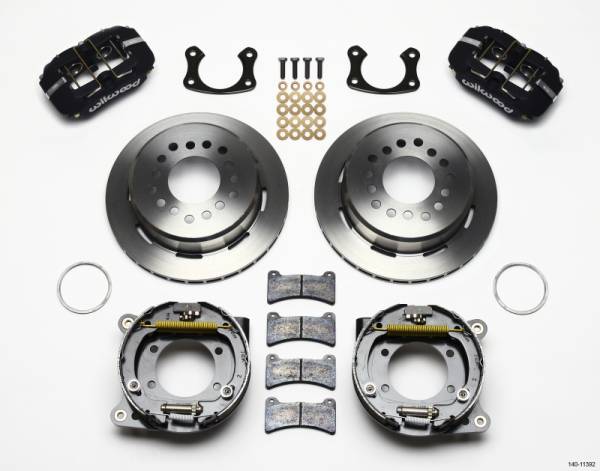 Wilwood - Wilwood 140-11392 Wilwood Dynapro Low-Profile 11.00in P-Brake Kit New Big Ford 2.50in Off Staggered Mount
