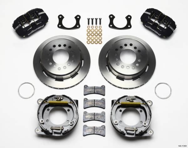 Wilwood - Wilwood 140-11393 Wilwood Dynapro Low-Profile 11.00in P-Brake Kit Small Ford 2.66in Offset