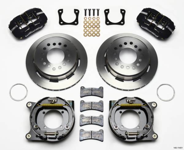 Wilwood - Wilwood 140-11401 Wilwood Dynapro Low-Profile 11.00in P-Brake Kit Chevy 12 Bolt Spcl 2.81in Offset