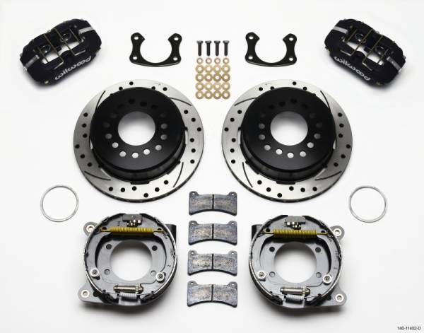 Wilwood - Wilwood 140-11402-D Wilwood Dynapro Low-Profile 11.00in P-Brake Kit Drilled New Big Ford 2.36in Offset