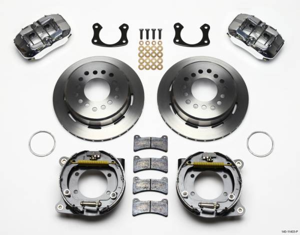 Wilwood - Wilwood 140-11403-P Wilwood Dynapro Low-Profile 11.00in P-Brake Kit - Polish Small Ford 2.50in Offset
