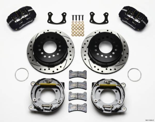 Wilwood - Wilwood 140-11404-D Wilwood Dynapro Low-Profile 11.00in P-Brake Kit Drilled New Big Ford 2.50in Off Front Mount