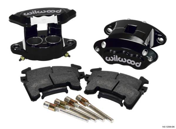 Wilwood - Wilwood 140-12099-BK Wilwood D154 Front Caliper Kit - Black 1.62 / 1.62in Piston 1.04in Rotor