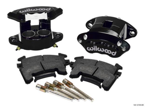 Wilwood - Wilwood 140-12100-BK Wilwood D154 Front Caliper Kit - Black 1.62 / 1.62in Piston 0.81in Rotor