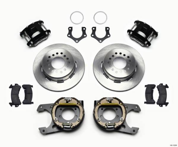 Wilwood - Wilwood 140-12208 Wilwood D154 P/S Park Brake Kit Mopar/Dana 2.50in Off w/Snap Ring Bearing
