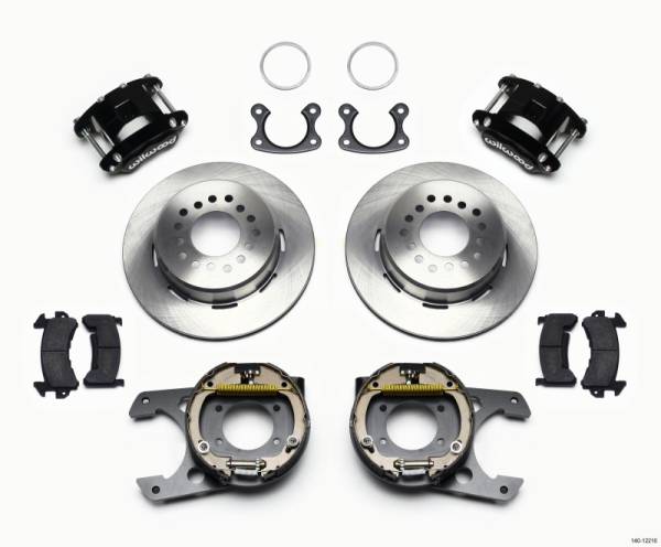Wilwood - Wilwood 140-12210 Wilwood D154 P/S Park Brake Kit Small Ford 2.66in Offset