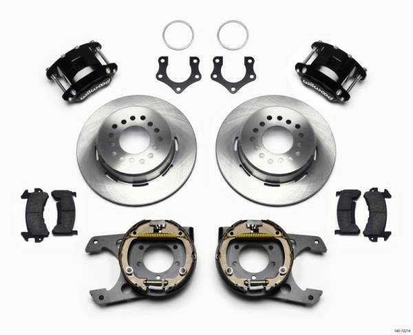 Wilwood - Wilwood 140-12214 Wilwood D154 P/S Park Brake Kit Mopar/Dana 2.36in Off w/Snap Ring Bearing