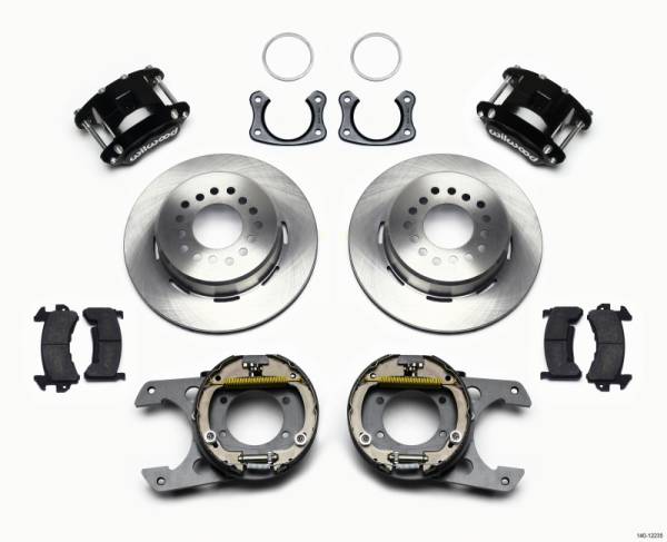 Wilwood - Wilwood 140-12235 Wilwood D154 P/S Park Brake Kit New Big Ford 2.50in Off Front Mount