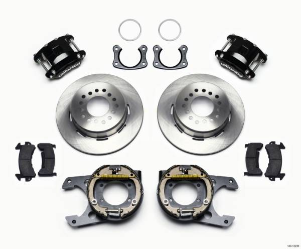 Wilwood - Wilwood 140-12236 Wilwood D154 P/S Park Brake Kit New Big Ford 2.50in Off Staggered Mount