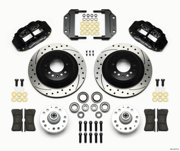 Wilwood - Wilwood 140-12272-D Wilwood Narrow Superlite 6R Front Hub & 1PC Rtr Kit 12.88in Drilled Magnum Force Drop Spindle