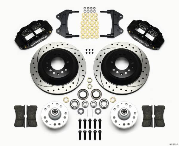 Wilwood - Wilwood 140-12276-D Wilwood Narrow Superlite 6R Front Hub & 1PC Rtr Kit 12.88in Drilled WWE ProSpindle