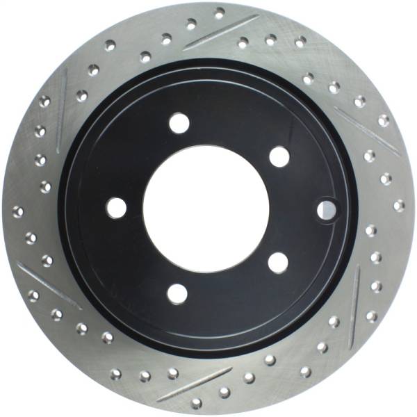Stoptech - Stoptech 127.63069R StopTech Slotted & Drilled Sport Brake Rotor